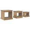 vidaXL Sohvap&ouml;yt&auml; 3 pcs Artisan tammi 48 x 45 x 45 cm Tekninen puu