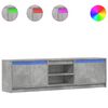 vidaXL TV-taso LED-valoilla betoninharmaa 180x34x50 cm tekninen puu