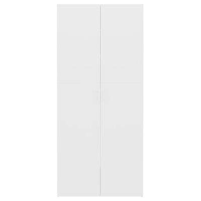 vidaXL Kenkäkaappi valkoinen 80x35,5x180 cm tekninen puu
