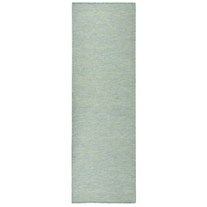 vidaXL Ulkomatto Flatweave 80x250 cm turkoosi