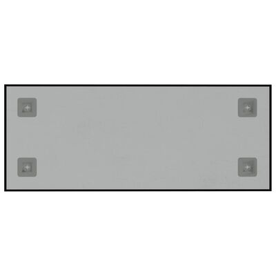 vidaXL Seinäkiinnitteinen magneettitaulu musta 50x20 cm karkaistu lasi