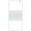 vidaXL Walk-in suihkusein&auml;ke valkoinen 90x195 cm kirkas ESG-lasi