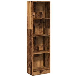vidaXL Kirjahylly vanha puu 40x24x176 cm tekninen puu