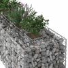 vidaXL Gabion Kohotettu Peti 2 pcs Hopea 260 x 60 x 55 cm