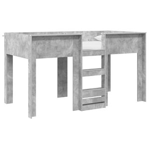 vidaXL Kerross&auml;nky Lapset Betoni Harmaa 100 x 200 cm Tekninen puu