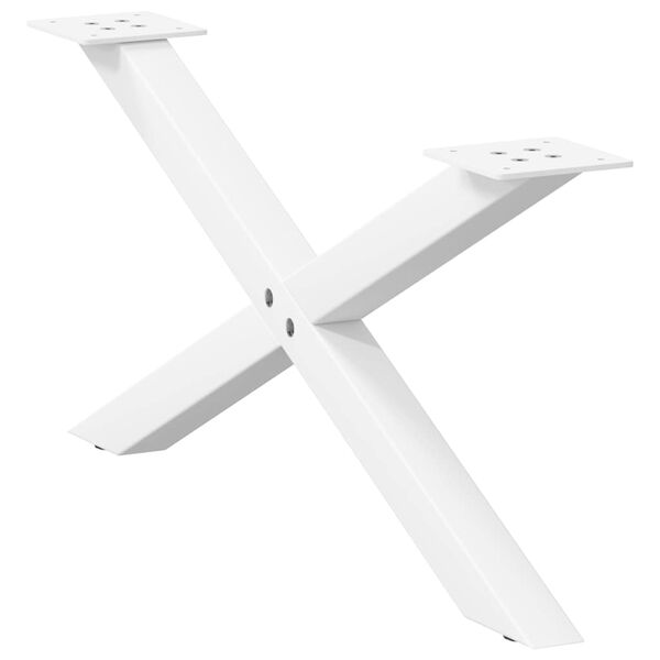 vidaXL Sohvap&ouml;yd&auml;n jalat X-muotoiset 2 kpl valkoinen 70x(30-31) cm ter&auml;s