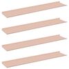 vidaXL Kelluva hylly 4 pcs Pinkki 100 x 18 x 2,5 cm Ter&auml;s