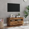 vidaXL TV-kaappi LED-valoilla Old Wood 80x35x40 cm Engineered Wood