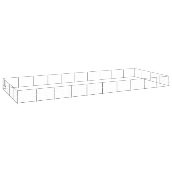 vidaXL Koiranh&auml;kki hopea 40 m&sup2; ter&auml;s