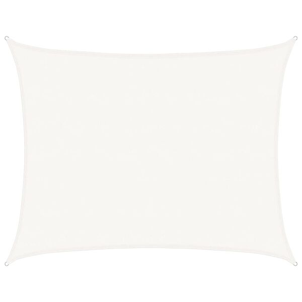 vidaXL Aurinkopurje 160 g/m&sup2; valkoinen 6x8 m HDPE