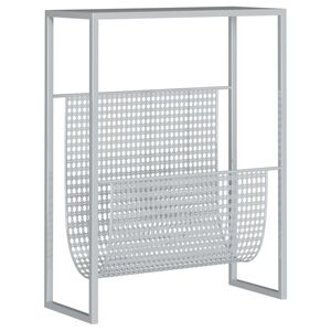 vidaXL Lehtiteline hopea 35x15x45 cm ter&auml;s