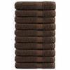 vidaXL Premium Pyyhkeet SOLUND 10 kpl ruskea 80x200 cm 600 gsm