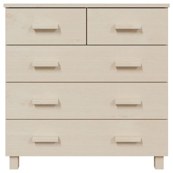 vidaXL Sivupöytä HAMAR hunajanruskea 79x40x80 cm täysi mänty