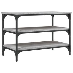 vidaXL Kenk&auml;penkki harmaa Sonoma 70x38,5x49 cm tekninen puu