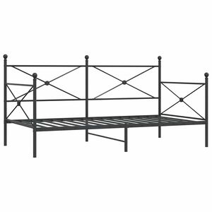 vidaXL P&auml;iv&auml;s&auml;nky ilman patjaa Musta 107x203 cm Ter&auml;s