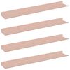 vidaXL Kelluva hylly Sein&auml;kiinnitett&auml;v&auml; 4 kpl Pinkki 60 x 8,5 x 2,5 cm