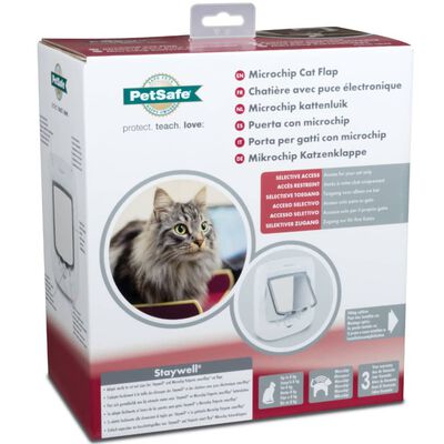 PetSafe Kissanluukku mikrosirunlukijalla valkoinen PPA19-16145