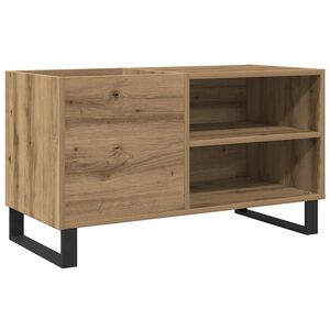 vidaXL LP-levyjen s&auml;ilytyskaappi artesaani tammi 84,5x38x48 cm puu