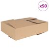 vidaXL Taitettava laatikko 50 pcs Luonnollinen 40 x 30 x 10 cm