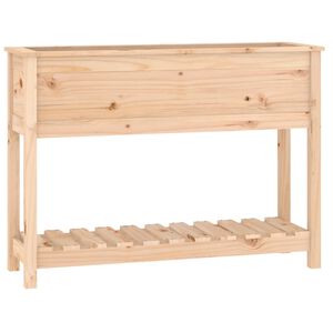 vidaXL Kukkalaatikko hyllyll&auml; 111,5x34,5x81 cm t&auml;ysi m&auml;nty