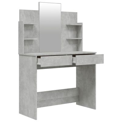 vidaXL Peilipöytäsarja betoninharmaa 96x40x142 cm