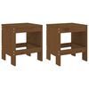 vidaXL Puutarhajakkarat 2 kpl hunajanruskea 40x36x45 cm t&auml;ysi m&auml;nty