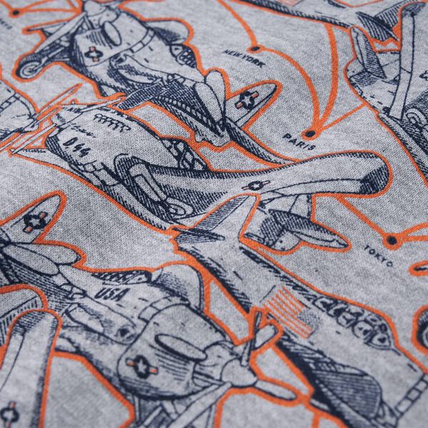 Lasten collegepaita meleerattu harmaa 140