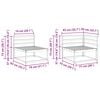 vidaXL Ulkosohvakokoelma 6 pcs Luonnollinen Tihe&auml; akasiapuu