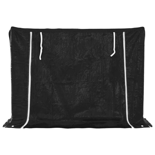 vidaxL Polttopuuteline sadesuojalla 151x40,5x110,5 cm galvanoitu ter&auml;s