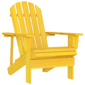 vidaXL Adirondack-puutarhatuoli t&auml;ysi kuusi keltainen