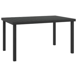 vidaXL Puutarhap&ouml;yt&auml; musta 140x90x74 cm alumiini ja WPC