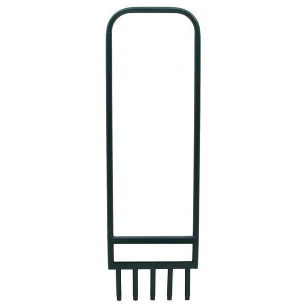 vidaXL Nurmikon ilmaaja 5 onttoa piikki&auml; vihre&auml; jauhemaalattu ter&auml;s