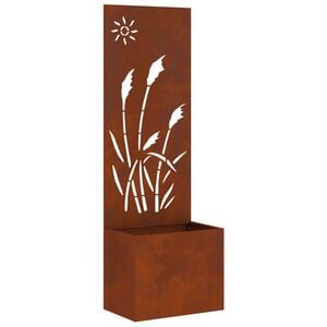 vidaXL Puutarhan yksityisyyden verho Ruosteinen 50 x 32 x 150 cm
