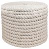 vidaXL Juuttinaru 20 mm valkoinen 100% Tossa juutti