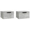 vidaXL Sein&auml;kiinnitett&auml;v&auml;t y&ouml;p&ouml;yd&auml;t 2 kpl betoninharmaa 34x30x20 cm