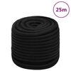 vidaXL Ty&ouml;k&ouml;ysi musta 18 mm 25 m polyesteri