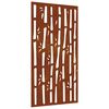 vidaXL Puutarhasein&auml;koriste 105x55 cm corten ter&auml;s bambukuvio