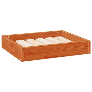 vidaXL Koiran Peti Vaha ruskea 51,5 x 44 x 9 cm Massiivinen m&auml;nty