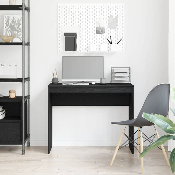 vidaXL Ty&ouml;p&ouml;yt&auml; musta tammi 90x40x72 cm tekopuu