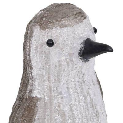 vidaXL LED-pingviini akryyli sisä- ja ulkokäyttöön 30 cm