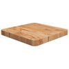 vidaXL P&ouml;yt&auml;levy neli&ouml; vaaleanruskea 40x40x4 cm k&auml;sitelty t&auml;ysi tammi