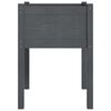 vidaXL Puutarhan kukkalaatikot 2 kpl harmaa 50x50x70cm täysi mänty