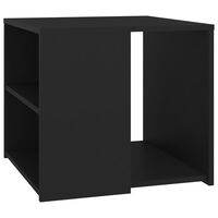 vidaXL Sivupöytä musta 50x50x45 cm lastulevy