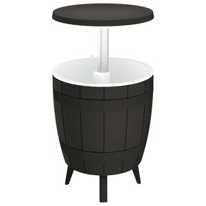 vidaXL 3-in-1 Kylm&auml;p&ouml;yt&auml; musta polypropeeni