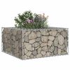 vidaXL Gabion Kohotettu Peti Hopea 80 x 80 x 40 cm Galvanoitu ter&auml;s
