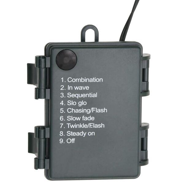 vidaXL Jouluseppele LED-valoilla vihreä 45 cm PVC