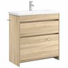 vidaXL Kylpyhuonekalustesetti Sonoma-tammi 81 x 40 x 84,5 cm