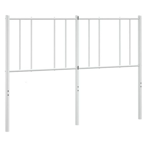 vidaXL Metallinen vaihtop&auml;&auml;ty valkoinen 135 cm