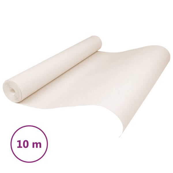 vidaXL Tapetti 3D yksivärinen beige 10x0,53 m kuitukangas