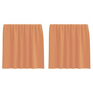 vidaXL Voile-verhot tankotaskuilla 2 kpl terrakotta